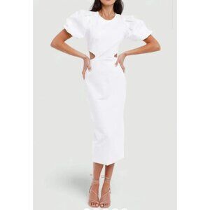 Elliatt Suffage Dress - Midi Dress White Size L